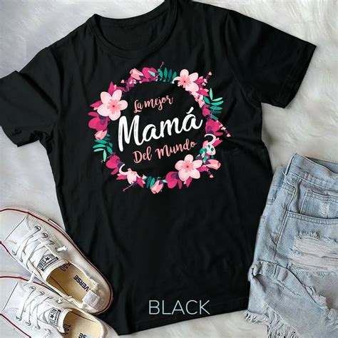 Gildan Womens Dia De La Madre Shirt La Mejor Mama Del Mundo Spanish ...