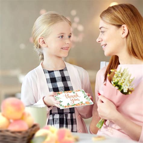 Bessmoso Peach Thank You Cards for Summer Fruit India | Ubuy