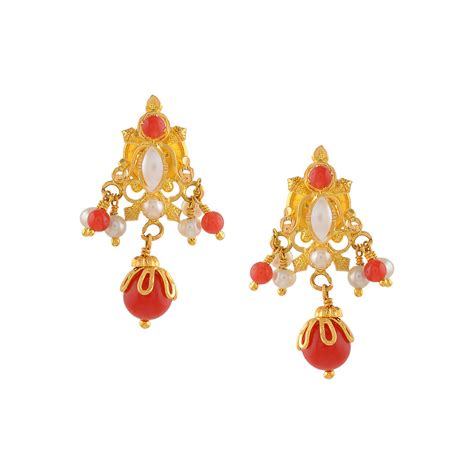 Gold Pearl - Earrings – Krishna Pearls