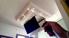 tv soffitto staffa a soffitto motorizzata autocostruita per tv lcd 48 tv soffitto staffa a soffitto motorizzata autocostruita per tv lcd 48