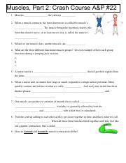 Crash Course Muscles 的图像结果