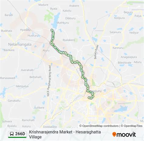 266D Route: Schedules, Stops & Maps - Krishnarajendra Market (Updated)