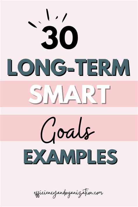 Image result for Long-Term Smart Goals Examples