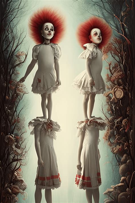 The Boy Twins Tweedle Dee en Tweedle Dum van Alice · Creative Fabrica