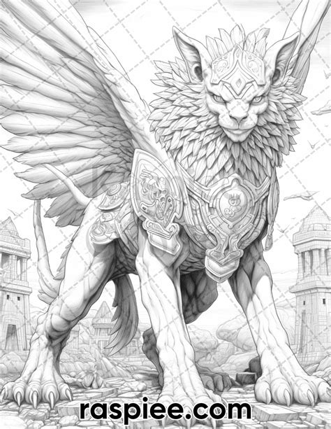 Mythical Creatures Coloring Pages For Adults