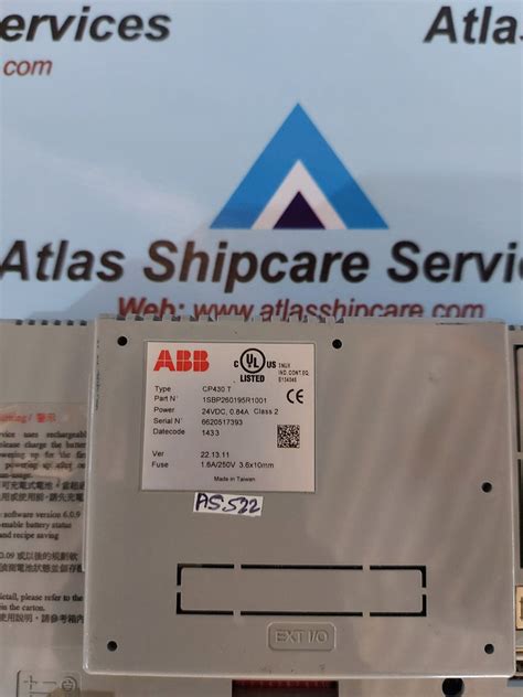 Abb CP430 T Control Panel 1SBP260195R1001 – Atlas Shipcare Services