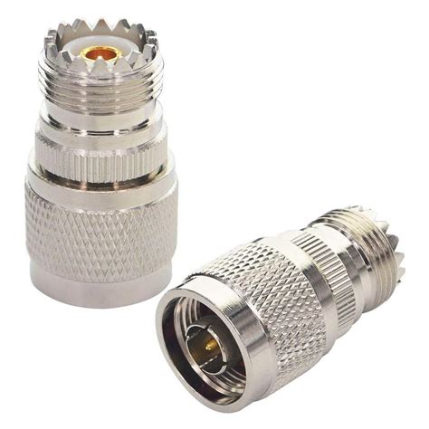 NETBOON N Male to UHF Female RF Coaxial Adapter | UHF Female to N Male ...