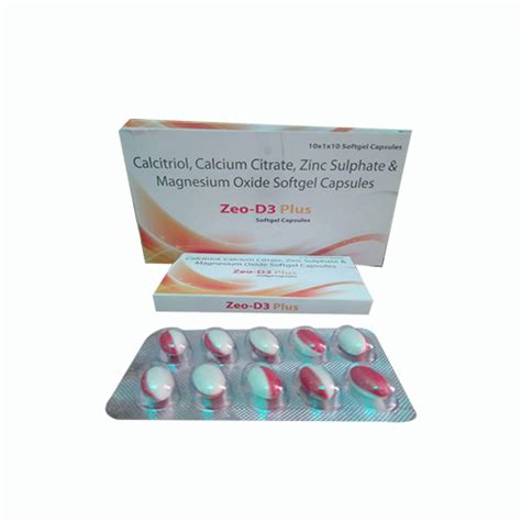 ZEO-D3 PLUS Softgel Capsules Sigma Softgel Formulation