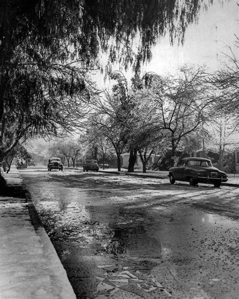 Rare Historical Photos of Los Angeles Covered in Snow, 1949
