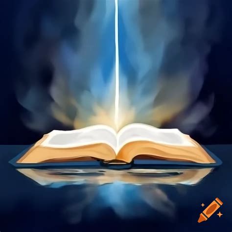 Open bible on table symbolizing faith and reflection on Craiyon