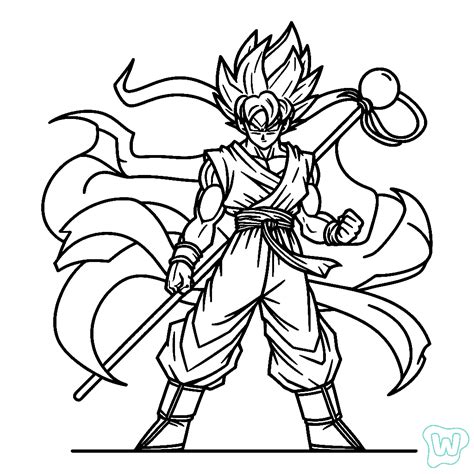 39 Dragon Ball Z ぬりえ - 無料の PDF 図面