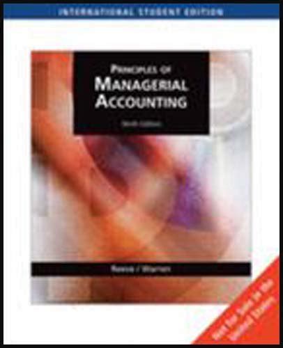 Buy Principles of Managerial Accounting Book Online at Low Prices in ...