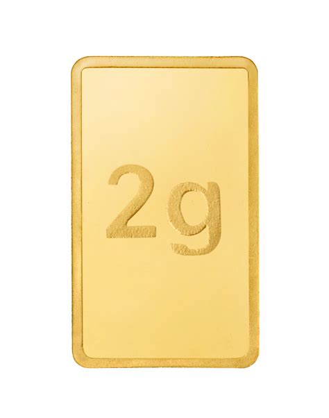 2 Gram Gold Bar 24kt (999.9 Purity)
