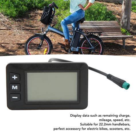 Buy 36V Electric Bike LCD Display Meter Panel Bike Computer Bicycle ...