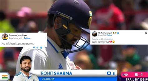 “Aaj hi harenge kya” – Fans roast Rohit Sharma for eight-ball duck in ...