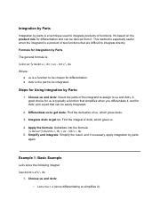 Integration by Parts Tutorial 的图像结果