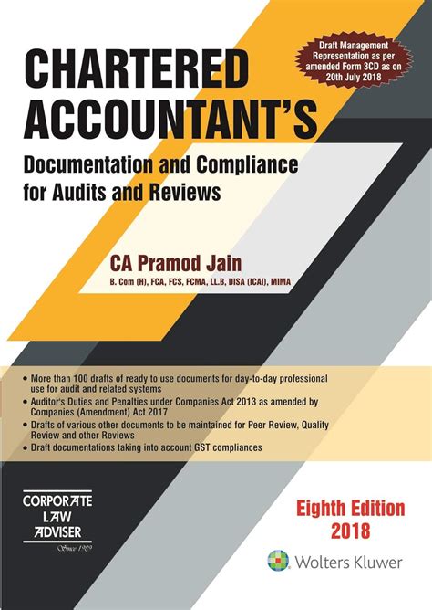 Chartered Accountant's Documentation and Compliance for Audits and ...