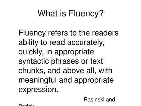 Image result for Fluency Examples
