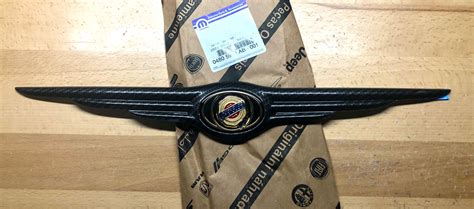 Chrysler 300 C 05-07 Carbon Fiber Rear Wing Emblem – Deep Blue Chrome