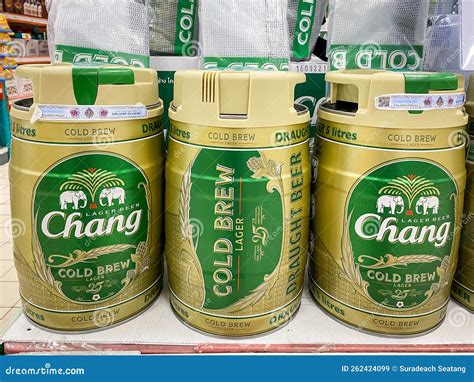 Many Bottles of Chang Beer on the Shelf for Sale Editorial Stock Image ...