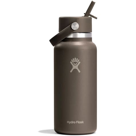 Hydro Flask Bouteille Thermique - 32oz Wide Mouth + Couvercle Flex Straw - 946ml - Oat