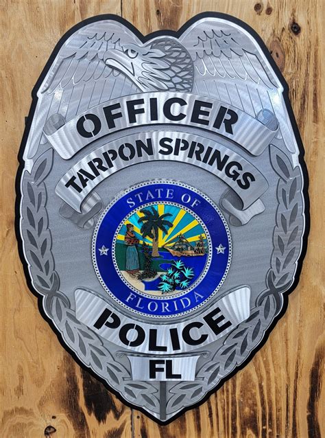 Tarpon Springs Police Badge – Premier Metal Art