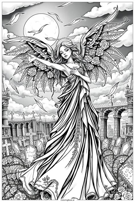Fallen Angel Coloring Pages Fallen Angel By VeeWragg On Newgrounds