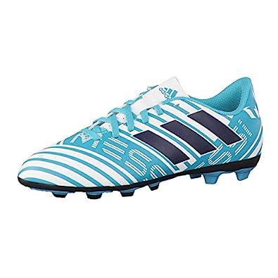 Buy Adidas Boy's Nemeziz Messi 17.4 FxG J Ftwwht/Legink/Eneblu Sports ...