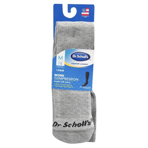 Dr. Scholls Men's Work Over the Calf Compression Socks Large 1 Pair | eBay