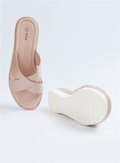 Buy Women Solid Cross Strap Open Toe Flats Online at just Rs. 899.0 ...