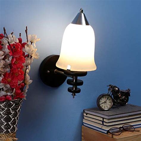 ELIANTE Wood Wall Light Black Mid Century Modern Wall Mounted Lamp Bla