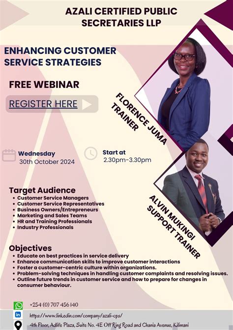 #customerservice #webinar #clientengagement #companysecretarialservices | Azali Certified Public ...