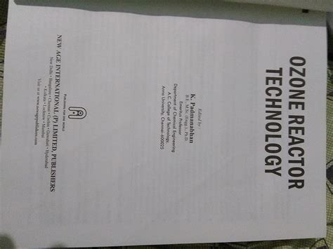 Buy Ozone Reactor Technology Book Online at Low Prices in India | Ozone ...