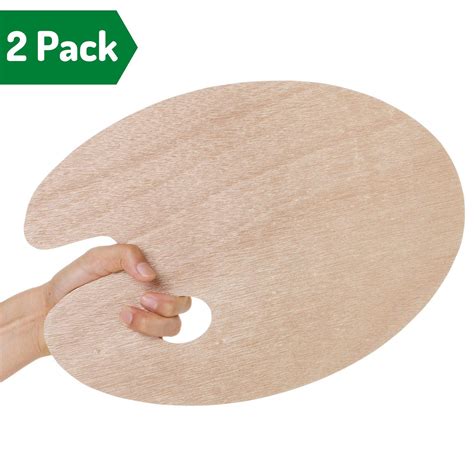 Mr. Pen- Wooden Paint Palette, 2 Pack, Artist Palette, Painting Palette, Oil Paint Palette, Wood ...