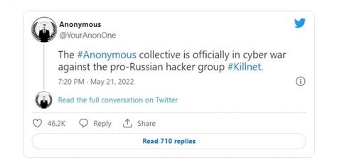 Anonymous объявила войну Killnet — Teletype