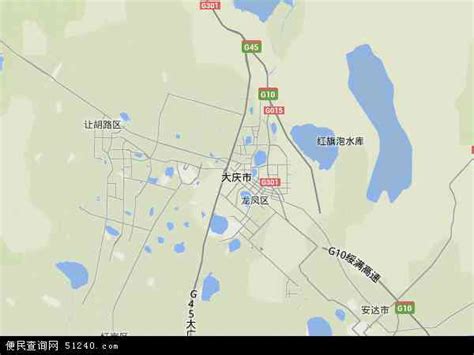 大庆市地图 - 大庆市卫星地图 - 大庆市高清航拍地图