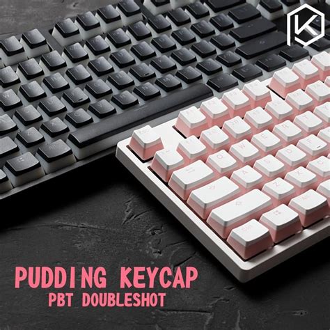 pudding pbt doubleshot keycap oem back light mechanical keyboards milk ...