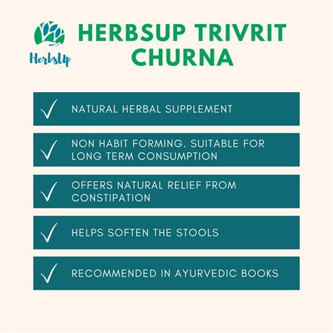 HerbsUp Trivrit Churnam - Non Habit Forming Laxative(50 Grams)