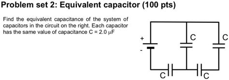 Image result for Equivalent Capacitance Problem Diagram