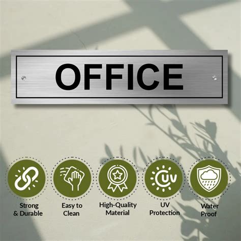 Office Stainless Steel Signage Board for Business Shop Stores Cafes Ho ...