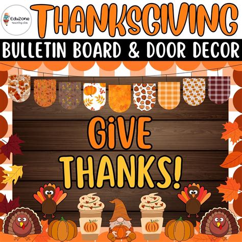 Give Thanks! Bulletin Board and Door Decor Crafts: Ideas for ...