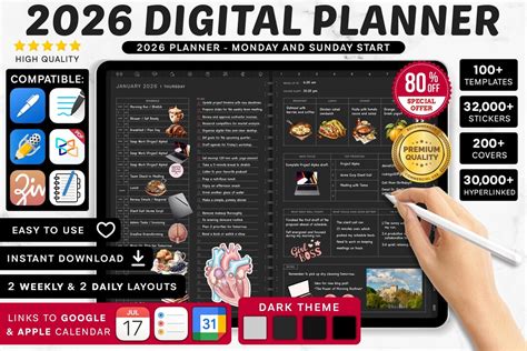 Buy 2026 Digital Planner for Goodnotes, Notability | Android. All-in ...