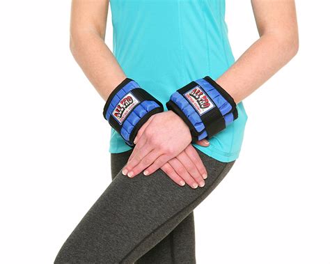 All Pro Weight Adjustable Wrist Weights, 4-lb pair (up to 2-lbs per ...