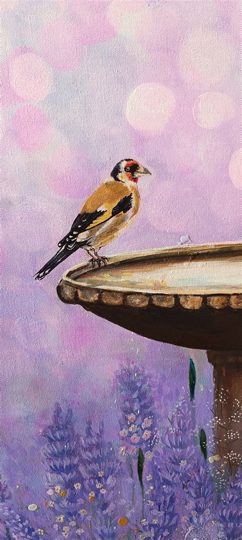 Lavender field birds