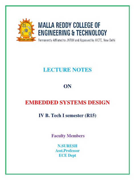 Embedded Systems Design | PDF | Embedded System | Central Processing Unit