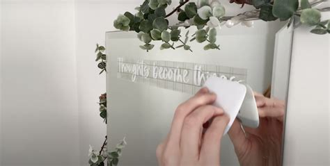 How To Apply A Vinyl Decal To A Mirror — Vinyl Decal School
