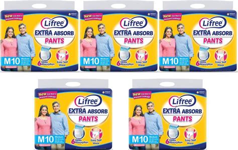 LIFREE Extra Absorb M10 Adult Diapers - M - Buy 50 LIFREE NON-WOVEN ...