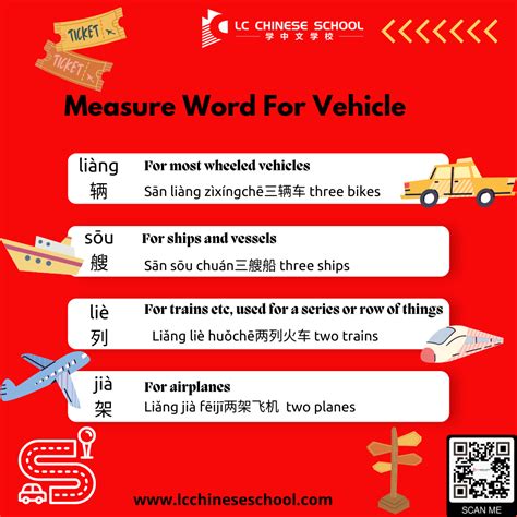 量词 - Measure Word for Vehicles