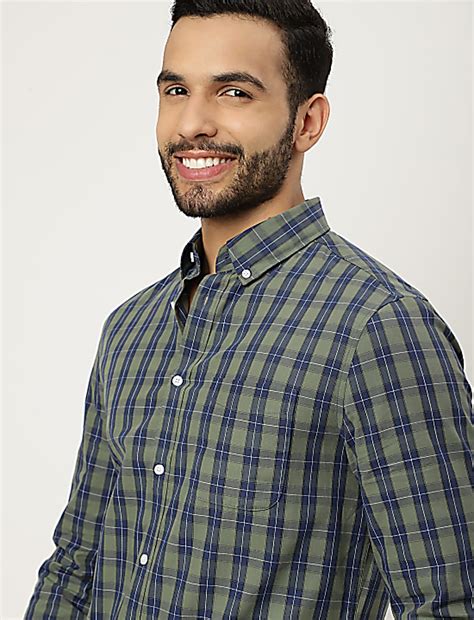 Buy Pure Cotton Check Collared Shirt at Marks & Spencer