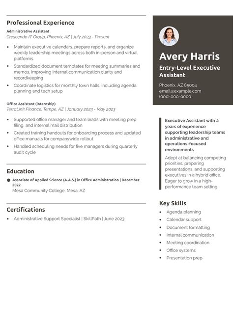 20 Executive Assistant Resume Examples and Templates for 2026 - Resume.org